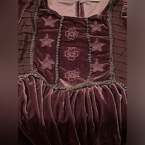 POL Velvety Baby Doll Style BOHO Hippie Chick Top w/beautiful details (Small) - Picture 5 of 16